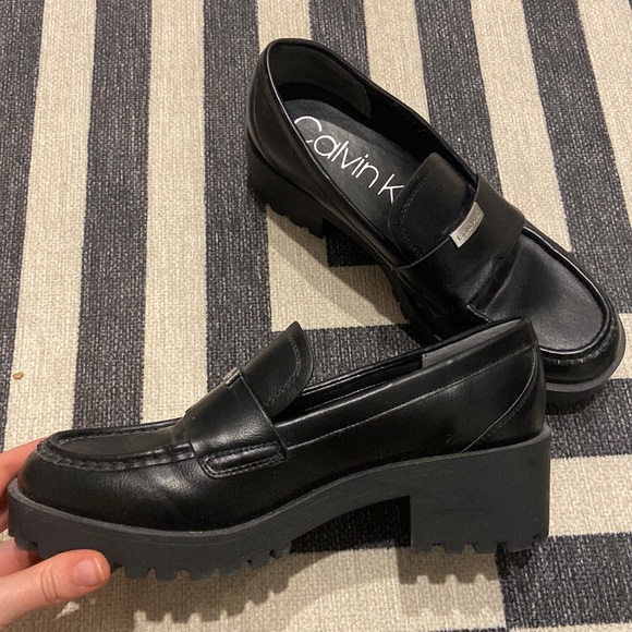 Calvin Klein Lug Sole Loafers - Picture 2 of 6